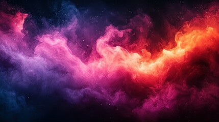 Fototapeta premium Abstract Cosmic Nebula Swirling Colors and Hues