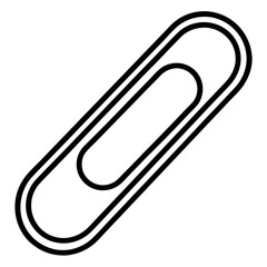 Obraz premium Monochrome Paperclip Outline Design