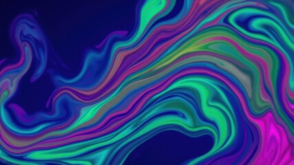 Fototapeta premium Abstract Swirling Vibrant Hues, a Colorful Liquid Marble Design for Modern Backgrounds