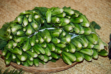 Ingredients for making kimchi Vegetables