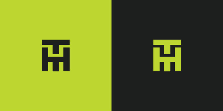 Letter TH or THM Logo Design