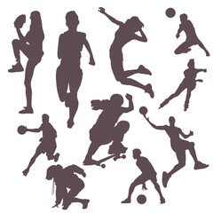 Sport Silhouette Set