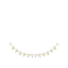 Hand drawn flower wreath illustration