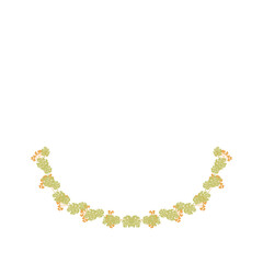 Hand drawn flower wreath illustration