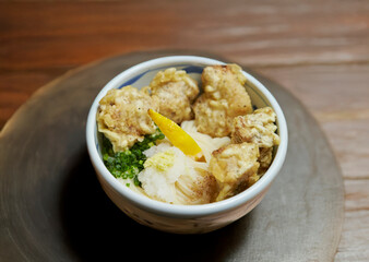 Udon with chicken, Japanese style udon	