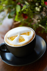 cup of coffee with cream