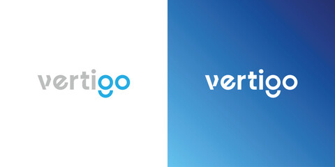 Vertigo Text Logotype Logo Design