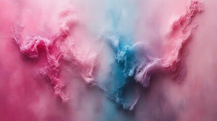 Abstract Pink And Blue Swirling Cloudscape