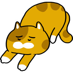 Orange Cat Cartoon illustration
