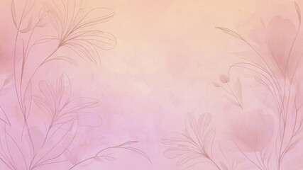 A soft flower design