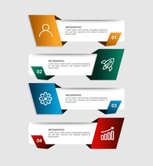 Abstract options infographics template. Infographics for business presentations or information banner.