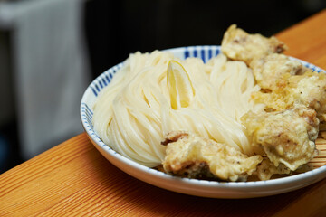 Udon with chicken, Japanese style udon