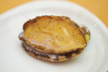 Boiled abalone on a plate