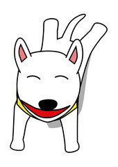 ブルテリアイラスト