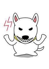 ブルテリアイラスト