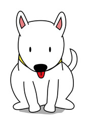 ブルテリアイラスト