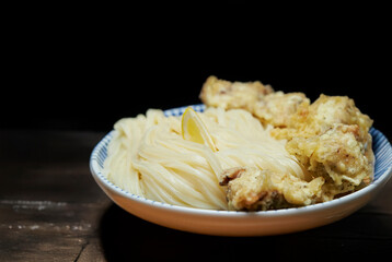 Udon with chicken, Japanese style udon