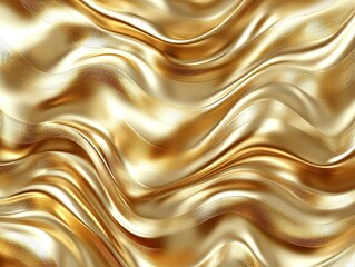 Obraz premium Liquid Gold Texture, Metallic Gold Waves, Golden Abstract Background, Luxury Texture, Elegant Background