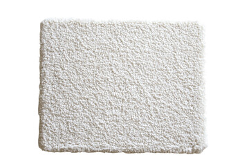 White doormat with transparent png background for stylish home decor indoor setting minimalist design