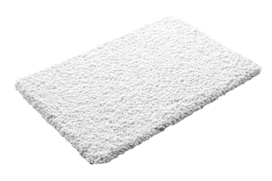 Transparent png background of a white doormat home entryway decor minimalist style clean environment top view concept