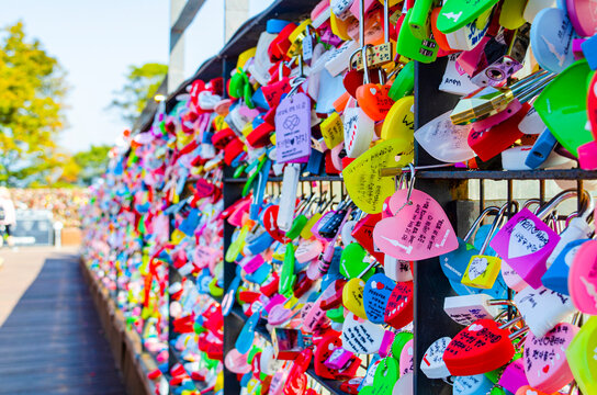 N Seoul Tower and Souvenir.YTN.Namsan Tower, is a communication and observation tower..Landmark Tower.november 2nd 2024.Seoul.
