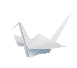 흰색 종이 학  White Paper Crane Bird