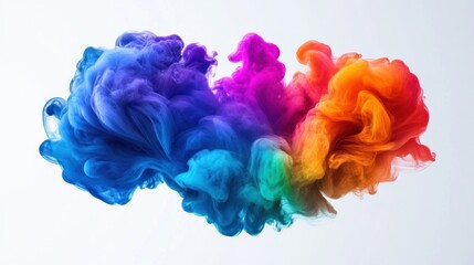 Obraz premium Abstract colorful ink swirling in water, vibrant hues.