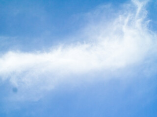 Beautiful blue sky background material in the morning 
