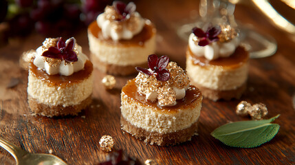  elegant vanilla bean cheesecake bites