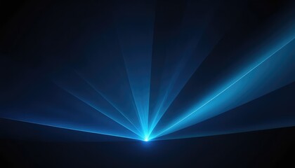 Obraz premium Realistic glowing spotlights on a dark blue background Vector backdrop illustration 10