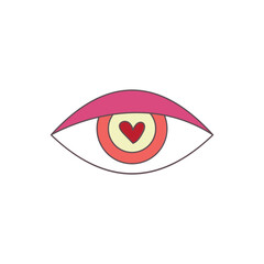 Retro Eye Vector