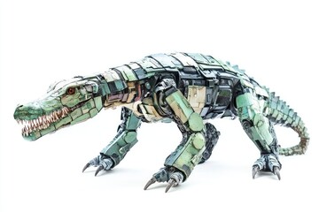 A Mechanical Alligator Robot in Motion