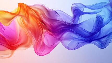 Obraz premium Summer Vibes Gradient Fluid Art in Motion