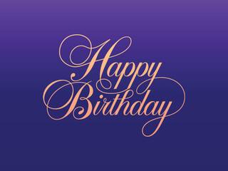 Birthday text in purple color,Happy Birthday Celebrate in Royal Purple Style, Wishing You a Magical Birthday