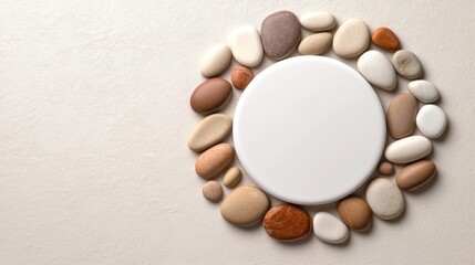 Pebble and Plaster Design for Creative Background. Generative AI