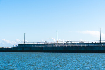 飯岡港の新堤防