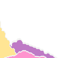 Abstract Torn Paper Corner