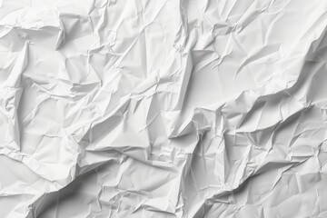 Obraz premium Grunge wrinkled white color paper textured background with copy space