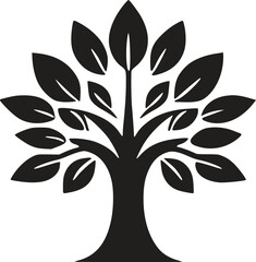 Elegant Tree with Leaves Vector, EPS Template for Stunning Nature Designs