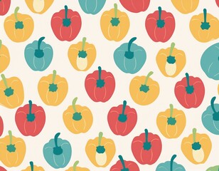 カラフルなパプリカの背景