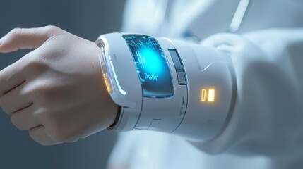 Futuristic Wearable Medical Device on the Arm