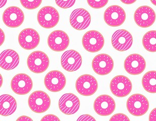 ピンク色のドーナツの背景