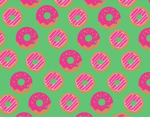 カラフルなドーナツの背景