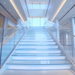 Obraz premium Dreamy of the glass staircase