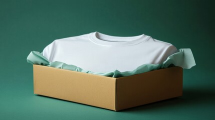 White T shirt in a Brown Gift Box