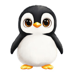 Fototapeta premium Cute Penguin Cartoon Illustration 