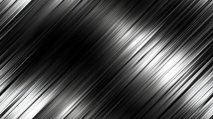 Fototapeta premium Sleek metallic striped texture with shiny silver gradient background