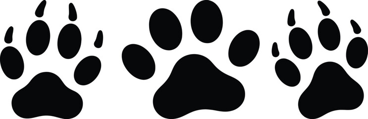 animal paw print vector illustrations © TAIFUR