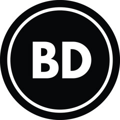 Bahrain Dinar icon isolated on white background . Bahrain currency symbol icon . Vector illustration