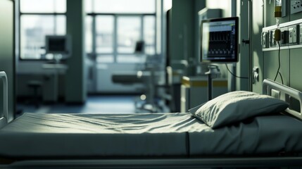 Fototapeta premium Clean and Calm Hospital Recovery Environment